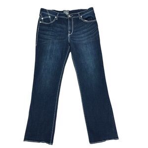 Rock & Republic Bootcut Jeans Men 38x32 Blue Classic Retro Business Casual Denim